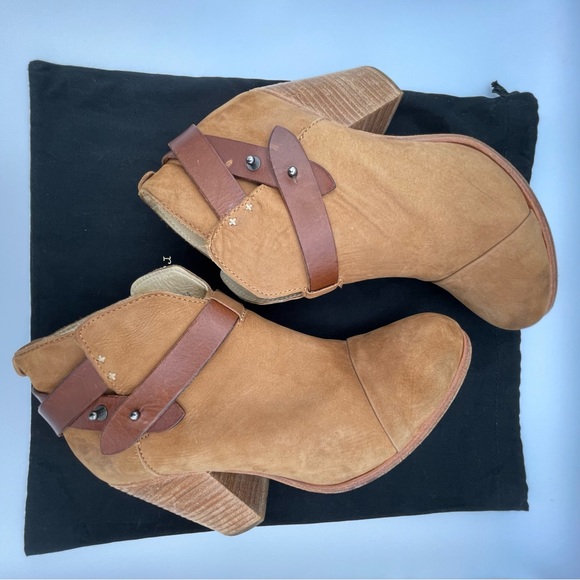 RAG & BONE | Nubuck Camel Suede Ankle ‘Harrow Bootie’ | US 9 / EU 39 - Picture 2 of 15